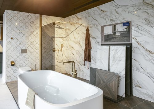 Marmer chique stijlbadkamer